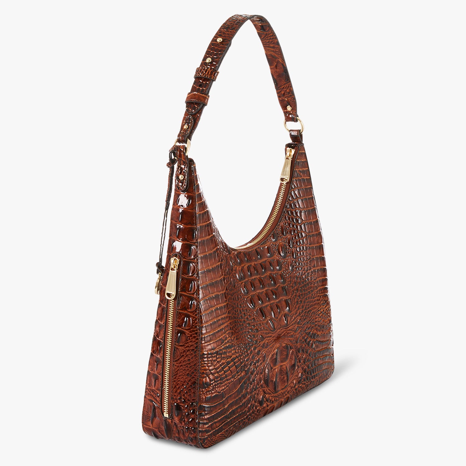 Pecan Melbourne Tabitha Shoulder Bag Side View