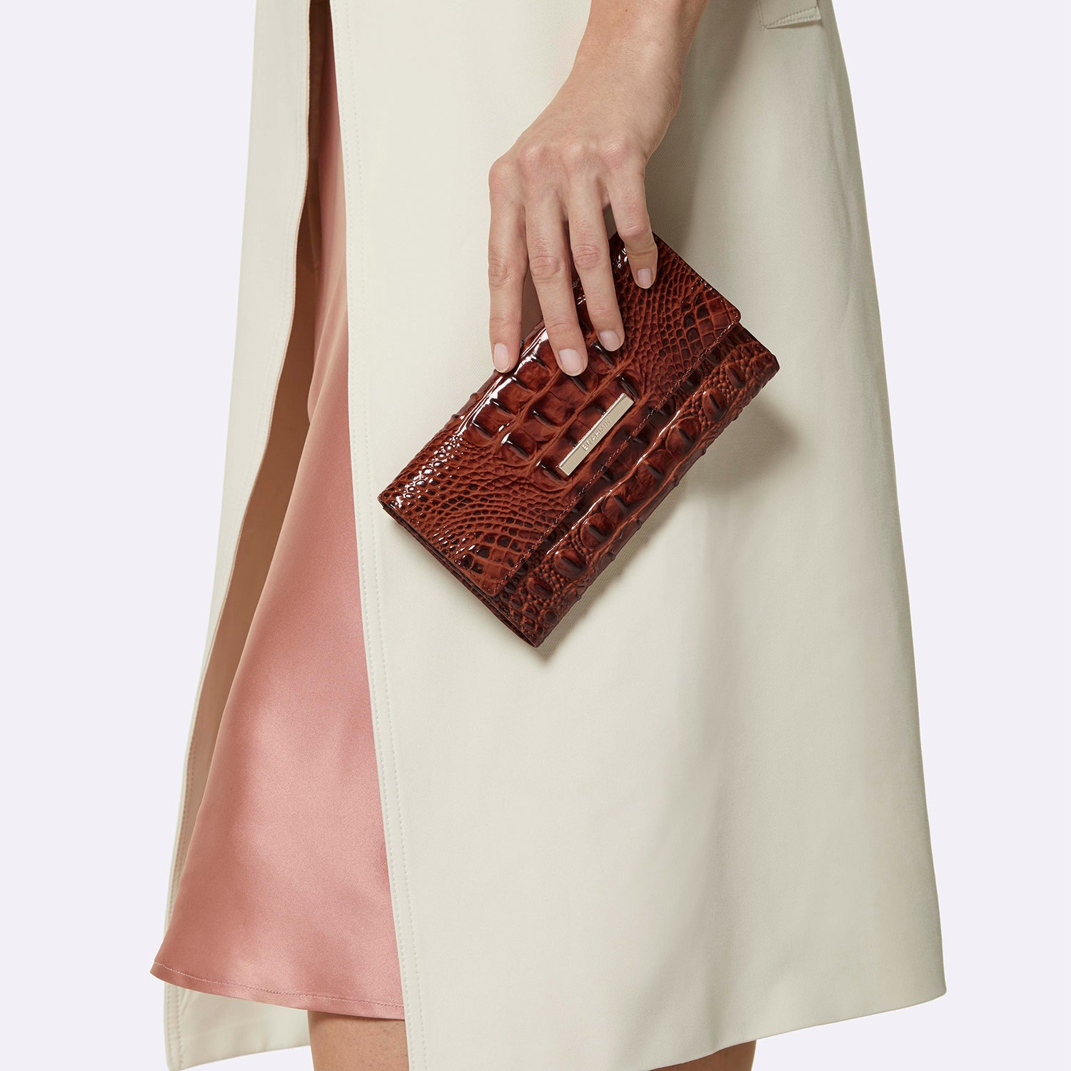 Pecan Melbourne Cordelia Wallet Being Held
