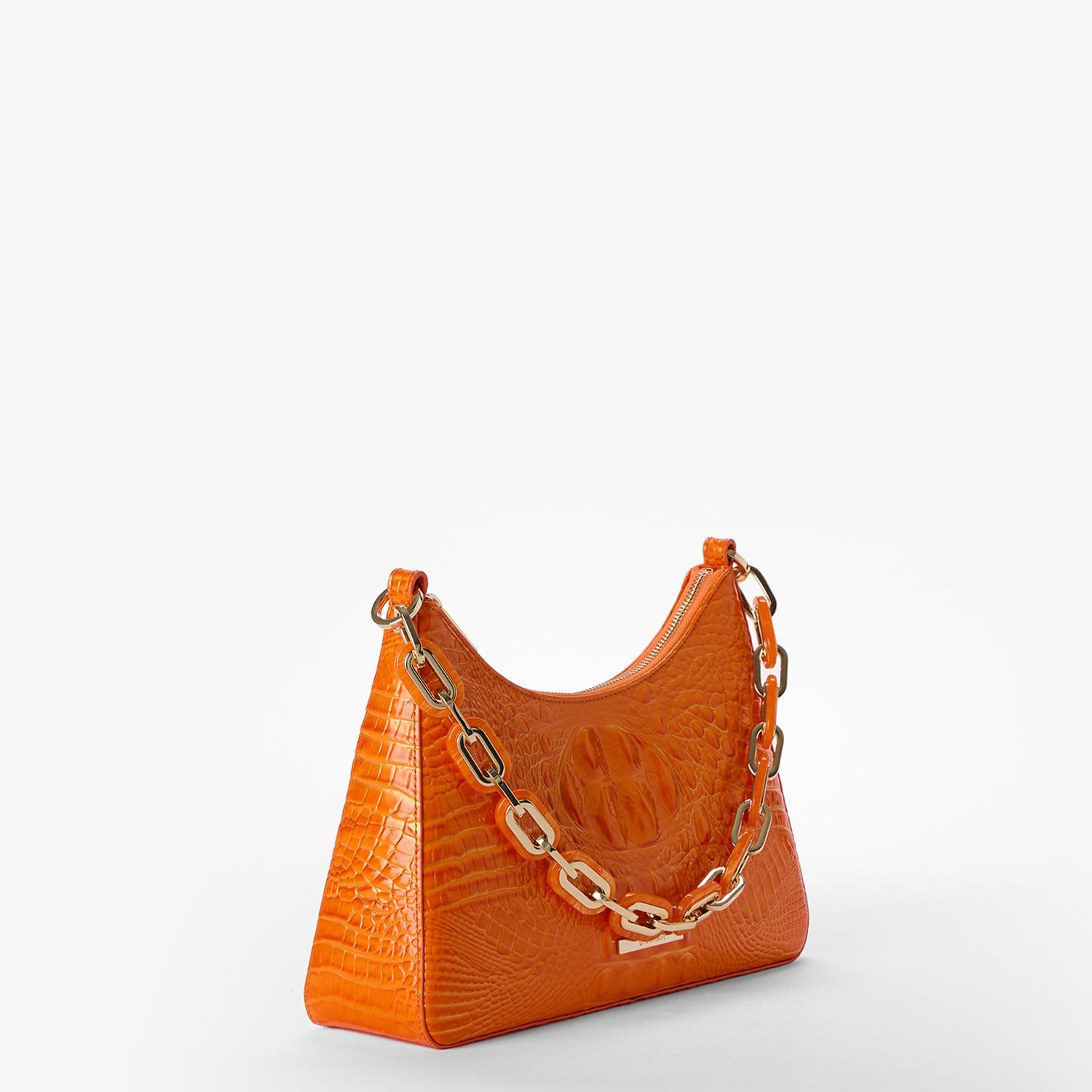 Mango Orange Melbourne Mod Esme Shoulder Bag Side View