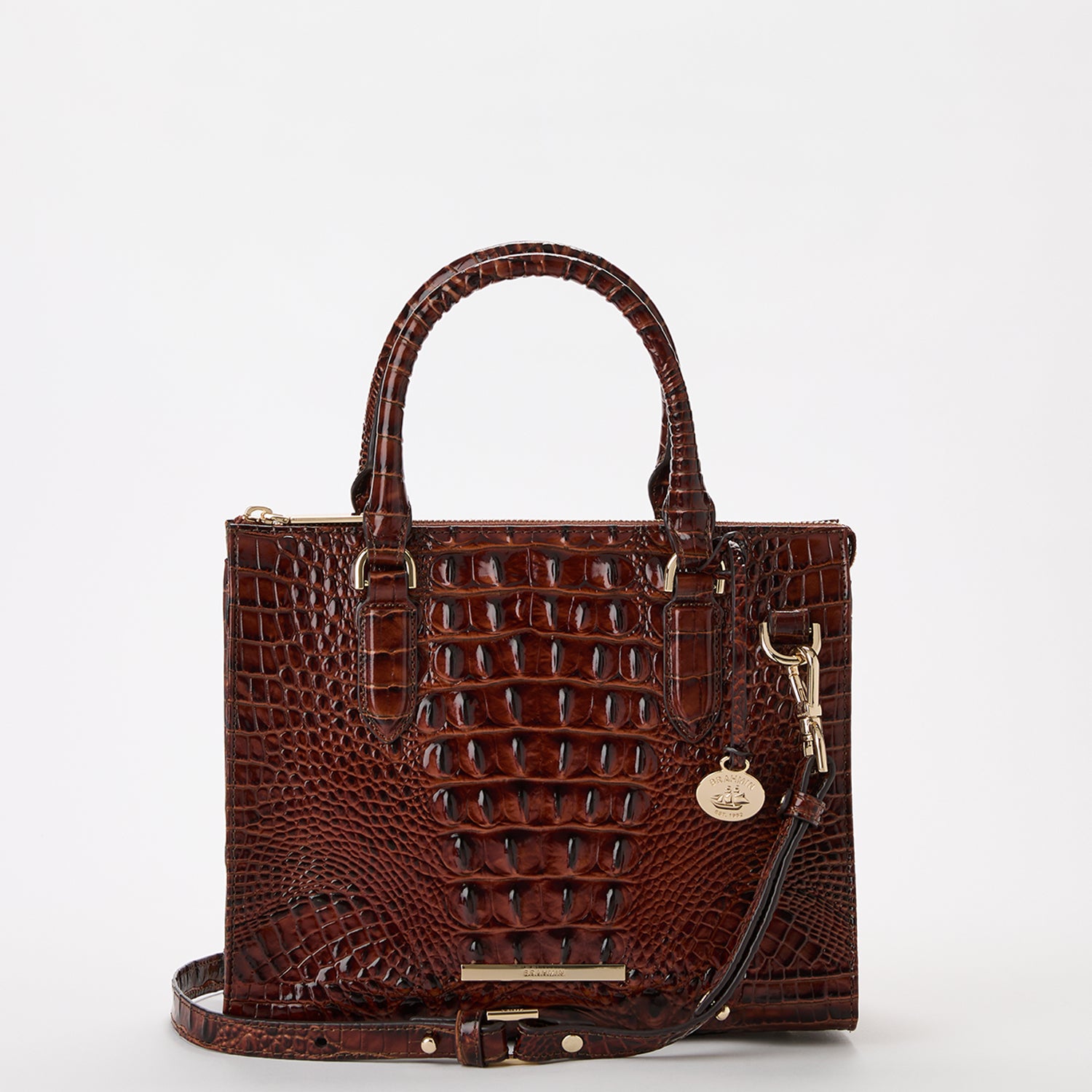 Anywhere Convertible Pecan Melbourne Front View With Strap