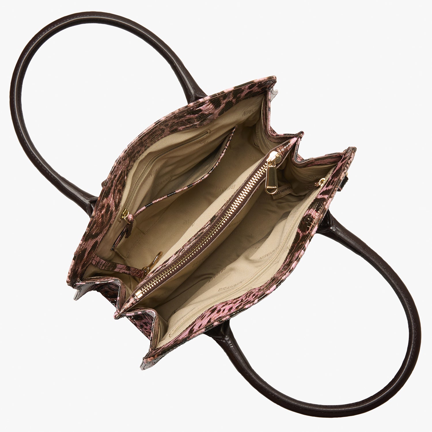 Blush Winslet Rosetta Satchel Open Top View