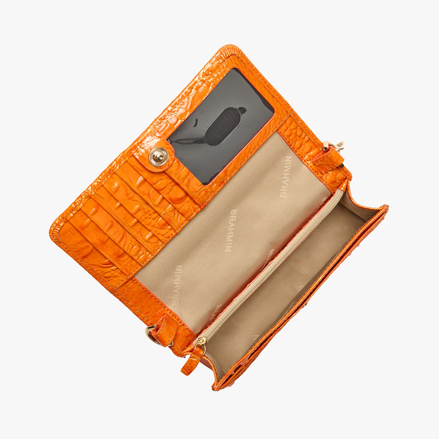 Mango Orange Melbourne Minuette Crossbody Open Top View