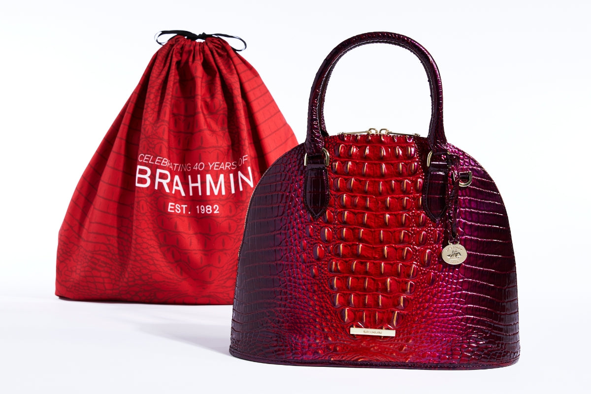 Brahmin buy 40th Anniversary Ruby Ombre Melbourne Leather Magnolia Tassel--NWT