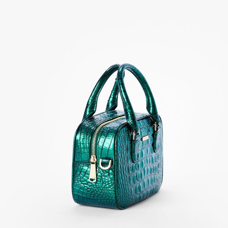 Mystic Green Melbourne Mara Satchel Side View