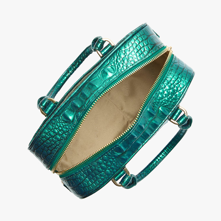 Mystic Green Melbourne Mara Satchel Open Top View