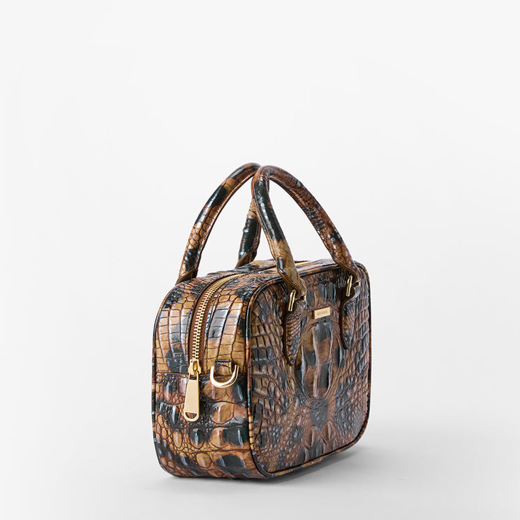 Golden Lynx Melbourne Mara Satchel Side View