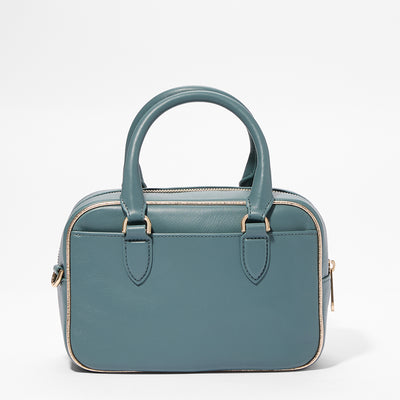 Moonlit Blue Piazza Mara Satchel Back View
