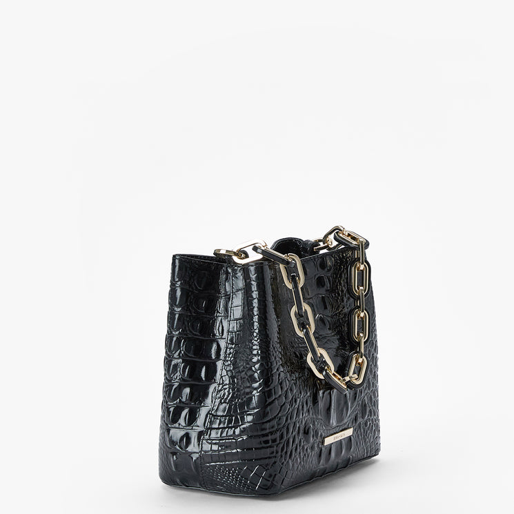 Black Melbourne Mod Mini Amelia Crossbody Side View