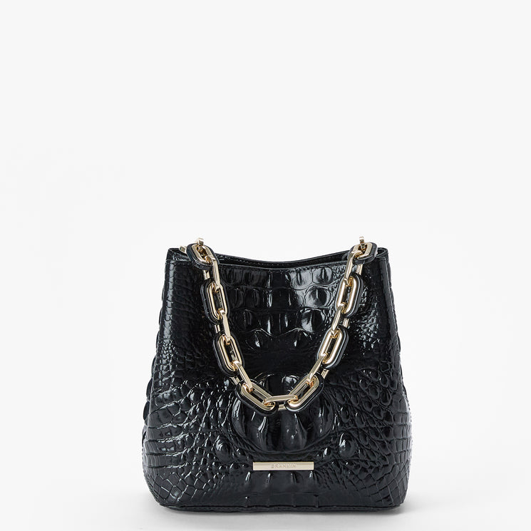 Black Melbourne Mod Mini Amelia Crossbody Front View