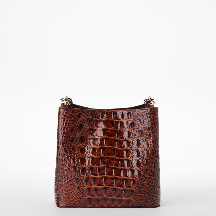 Pecan Melbourne Mod Mini Amelia Crossbody Back View