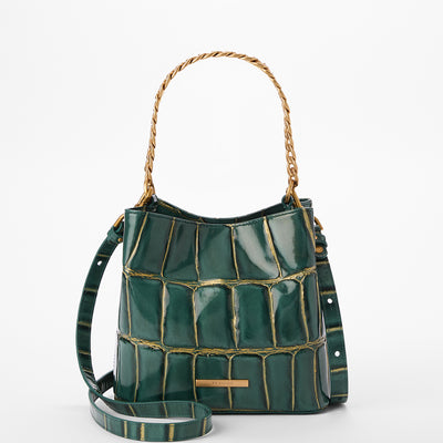 Mystic Green Nerina Mod Mini Amelia Bucket Bag Front View