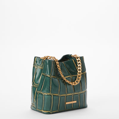 Mystic Green Nerina Mod Mini Amelia Bucket Bag Side View