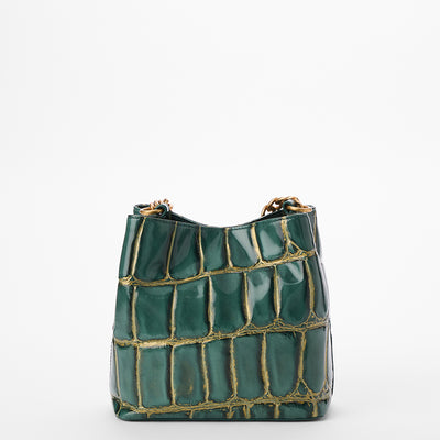 Mystic Green Nerina Mod Mini Amelia Bucket Bag Back View