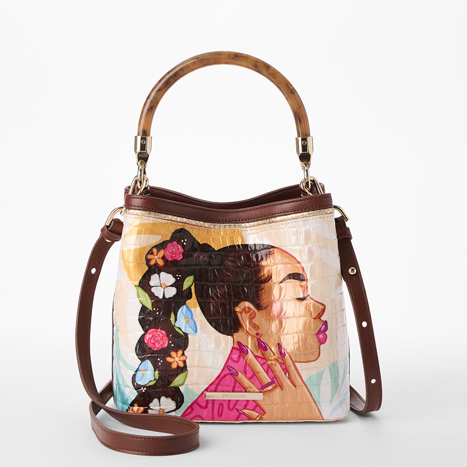 Coco Leather Charm | Ivory Sunkissed Crown | BRAHMIN