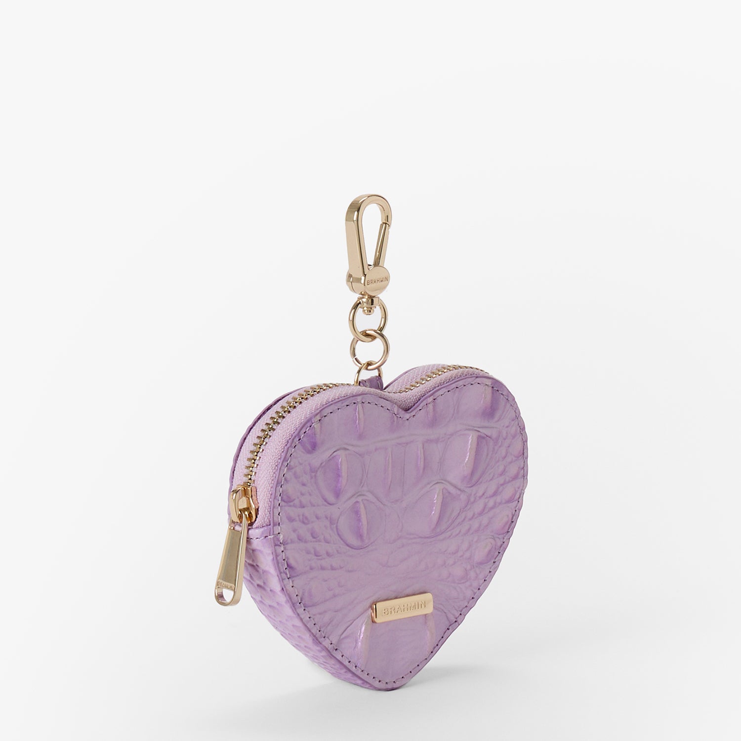 Heart Coin Pouch Gentle Lavender Melbourne BRAHMIN