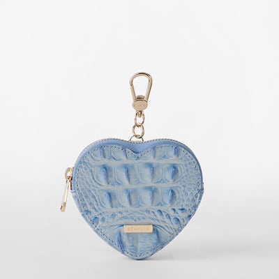 Heavenly Blue Melbourne Heart Pouch Front View 