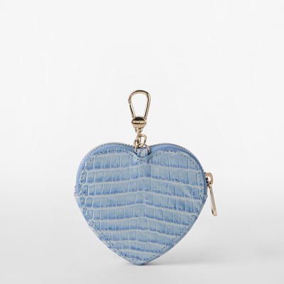 Heavenly Blue Melbourne Heart Pouch Side View 