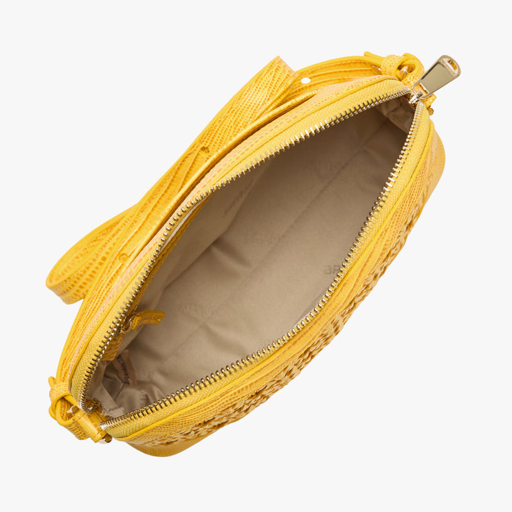 Vivid Yellow Sunshadow Amal Crossbody Open Top View