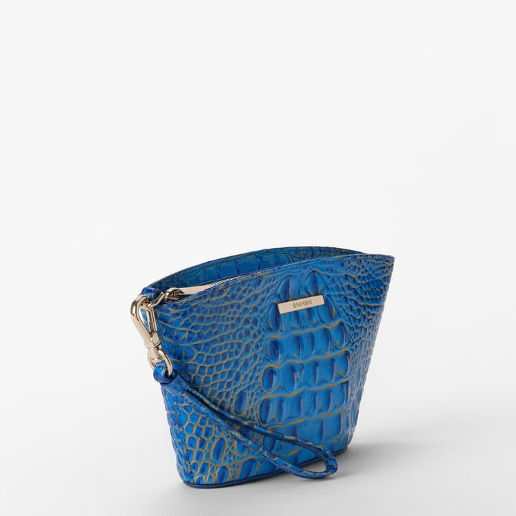 Electric Indigo Ombre Melbourne	Ariana Wristlet Side View