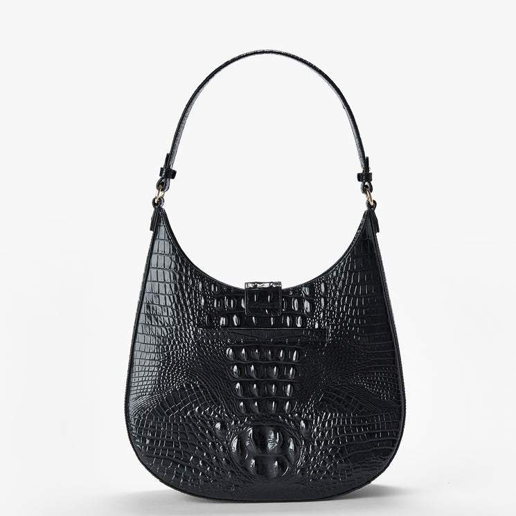 Black Melbourne Fallon Shoulder Bag Back View