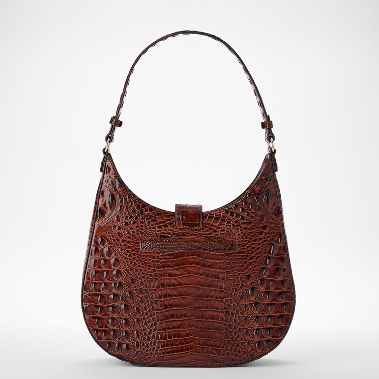 Pecan Melbourne Fallon Shoulder Bag Back View