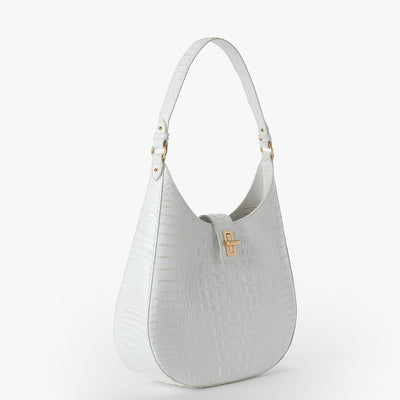 Sea Salt White Melbourne Fallon Shoulder Bag Side View