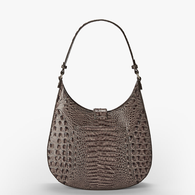 Smokey Taupe Melbourne Fallon Shoulder Bag Back View