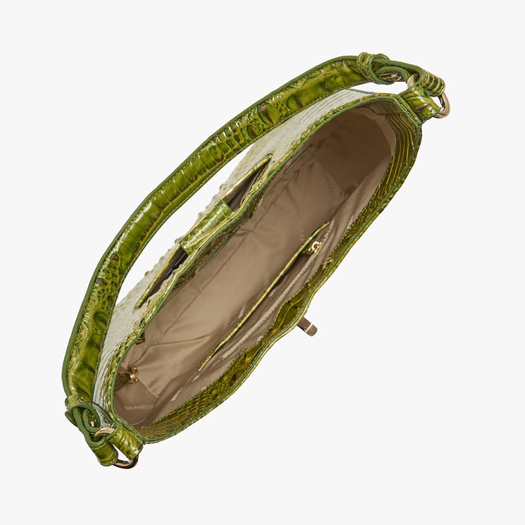 Olive Ombre Melbourne Fallon Shoulder Bag Open Top View