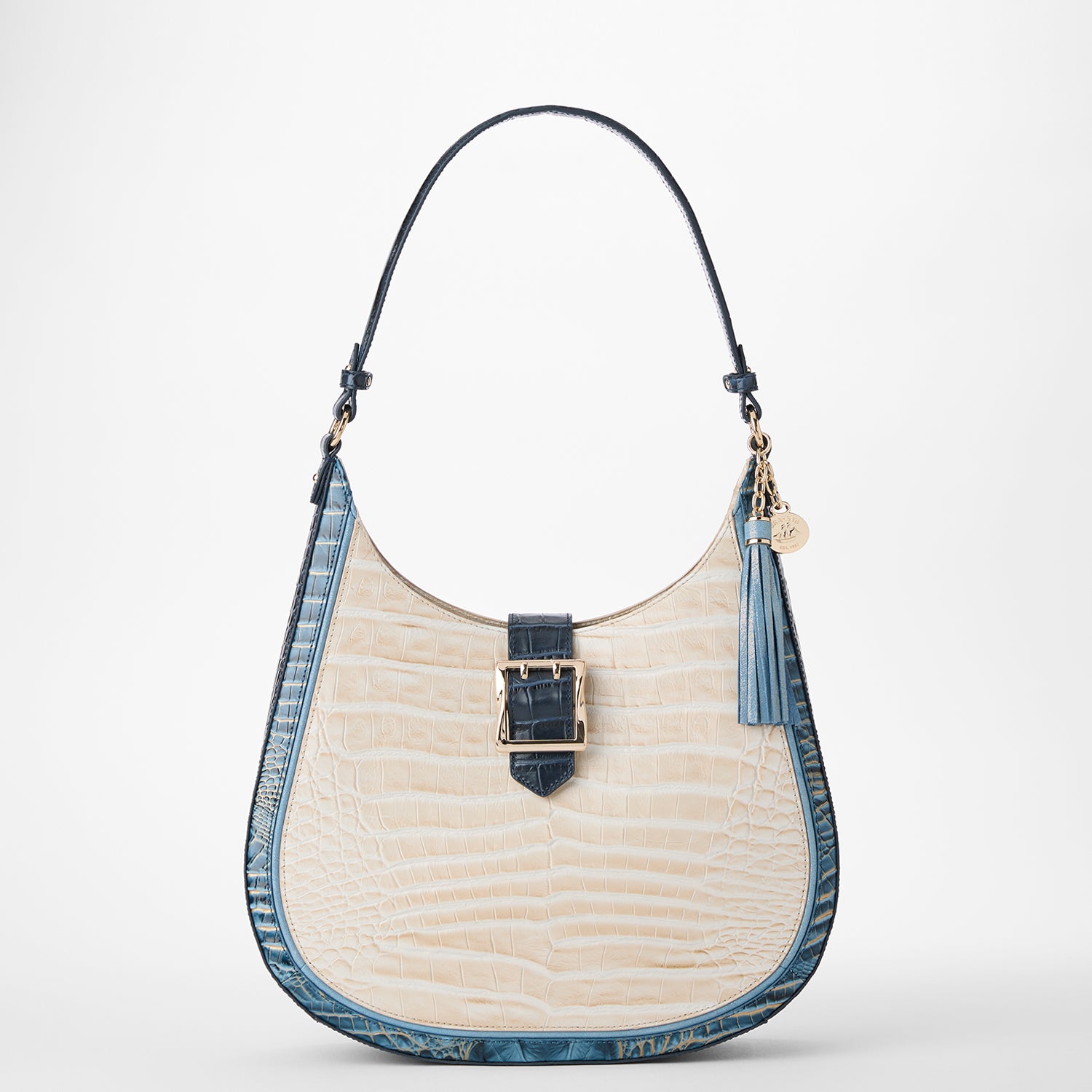 (取寄) ブラーミン レディース ファロン ショルダー バッグ Brahmin women Fallon Shoulder Bag Mindful Grey Fallon | Mindful Grey Acoustic | BRAHMIN