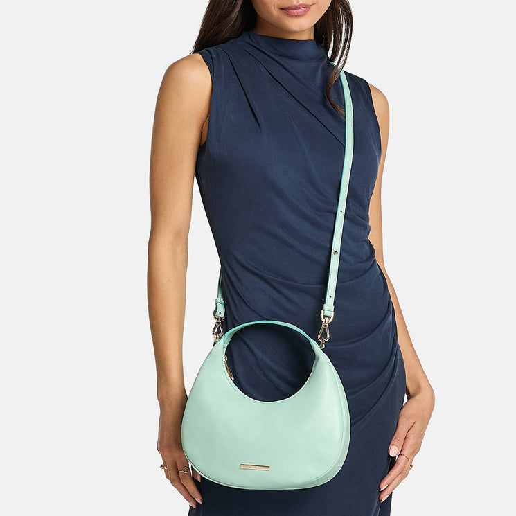 Mint Austral Mindy Crossbody Being Worn By Model