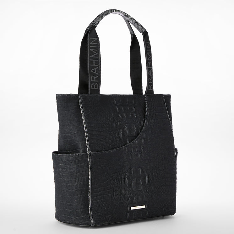 Black Brahmin Luxe Leisure Mollie Tote Side View