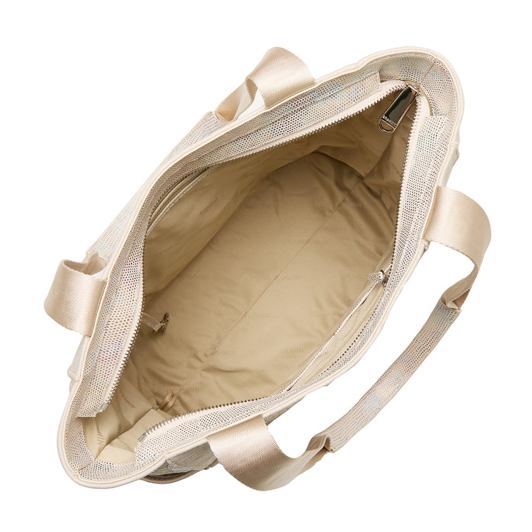 Beige Brahmin Luxe Leisure Mollie Tote Open Top View