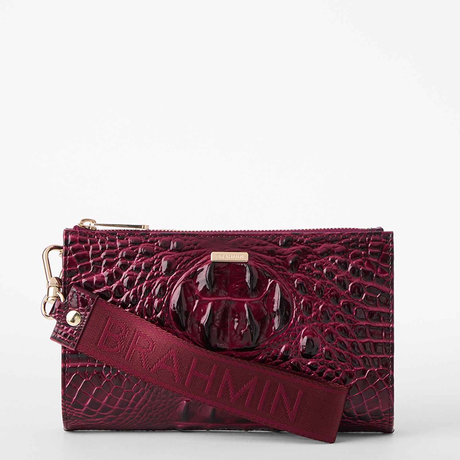 Adia Brahmin Millie Wristlet Adia Cherry Lacquer Melbourne BRAHMIN