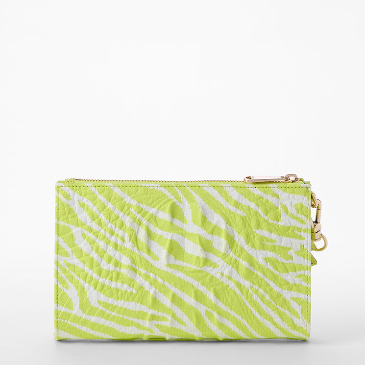 Lime Brahmin Luxe Leisure	Adia Wristlet Back View