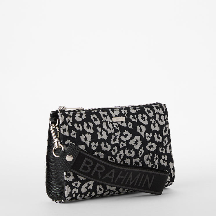 Charcoal Brahmin Luxe Leisure Adia Side View with Strap 