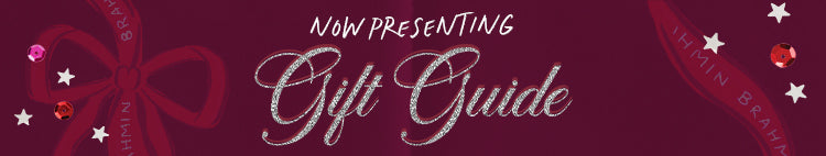 Now presenting Brahmin holiday gift guide banner for seasonal handbags and gifts