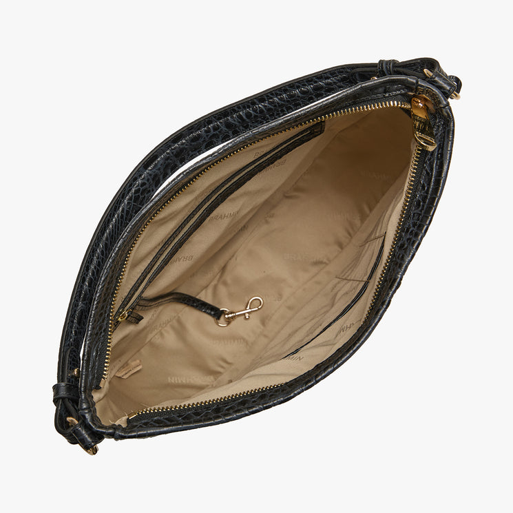 Black Alden Road	Small Kathleen Shoulder Bag Open Top View