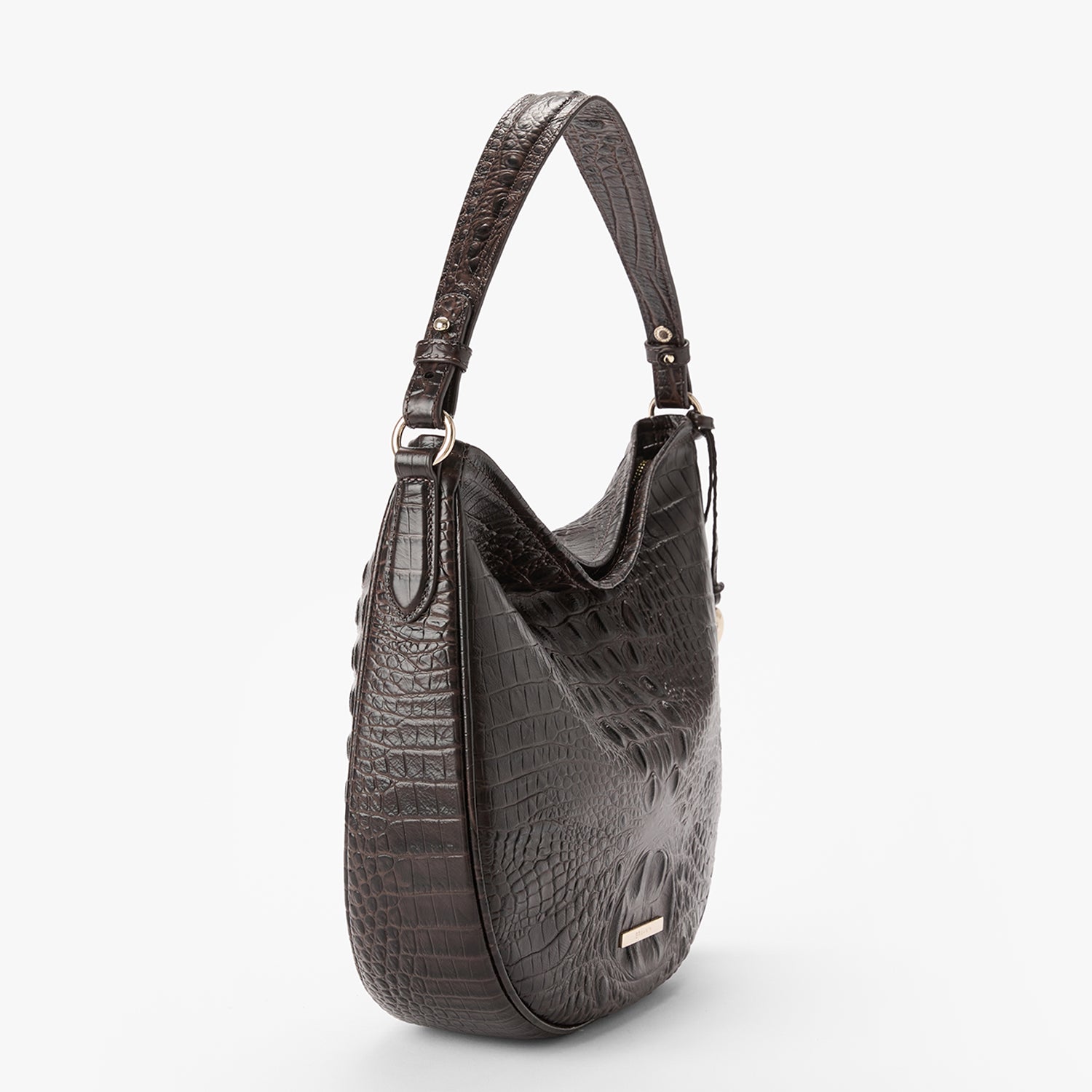 Small Kathleen Shoulder Bag | Chocolate Alden Road | BRAHMIN