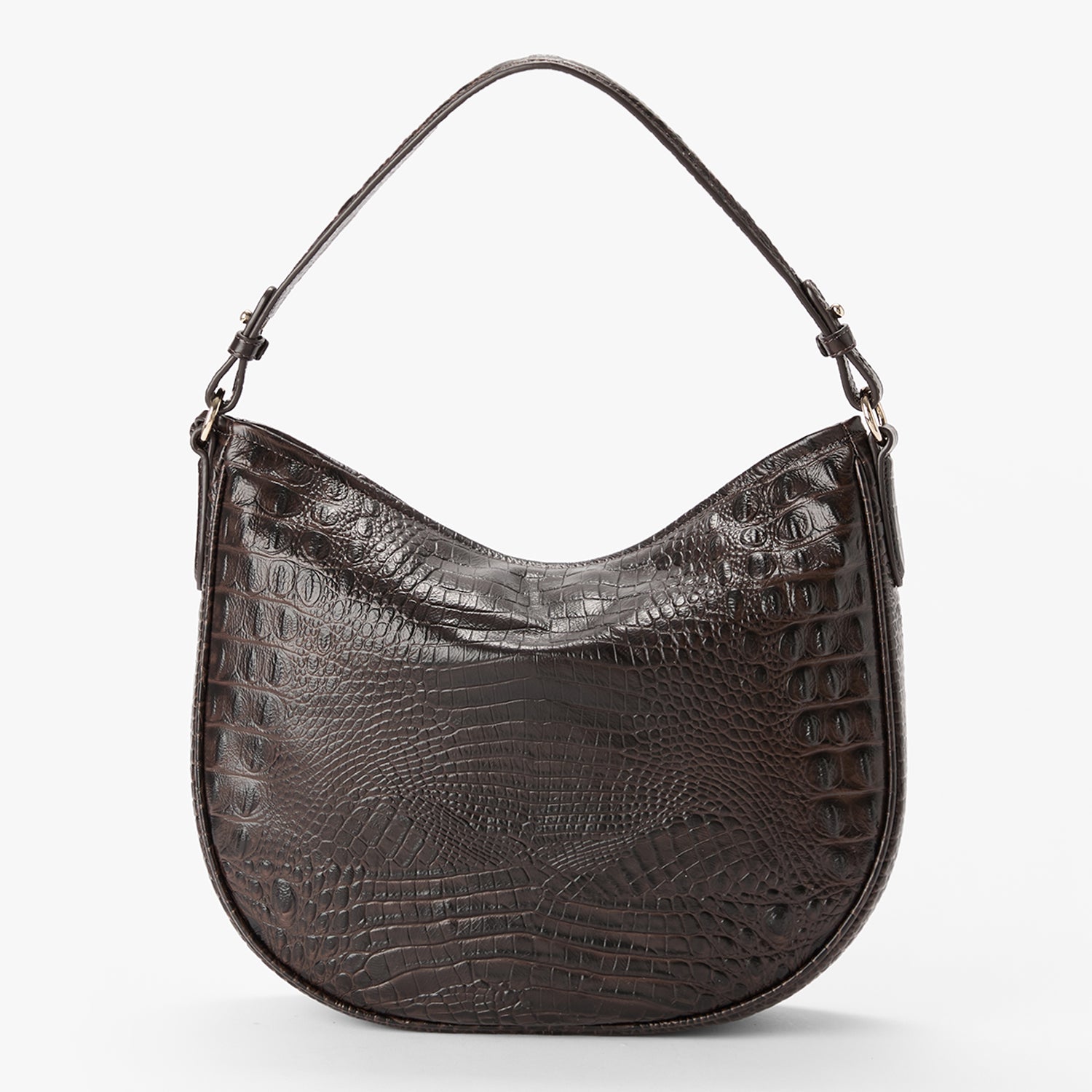 Small Kathleen Shoulder Bag | Chocolate Alden Road | BRAHMIN