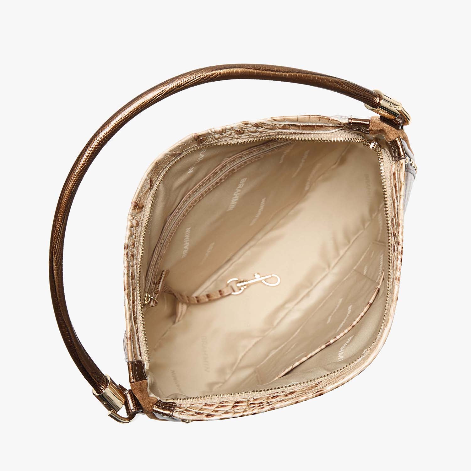 Small Kathleen Shoulder Bag | Taupe Ensemble | BRAHMIN