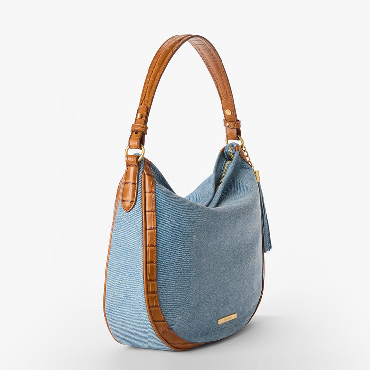 Denim Starlit Small Kathleen Shoulder Bag Side View