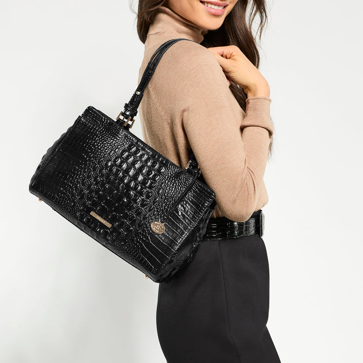 Black Melbourne Josette Tote On Model