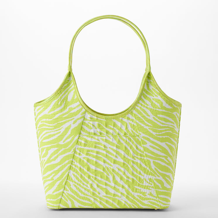 Lime Brahmin Luxe Leisure	Melora Tote Back View