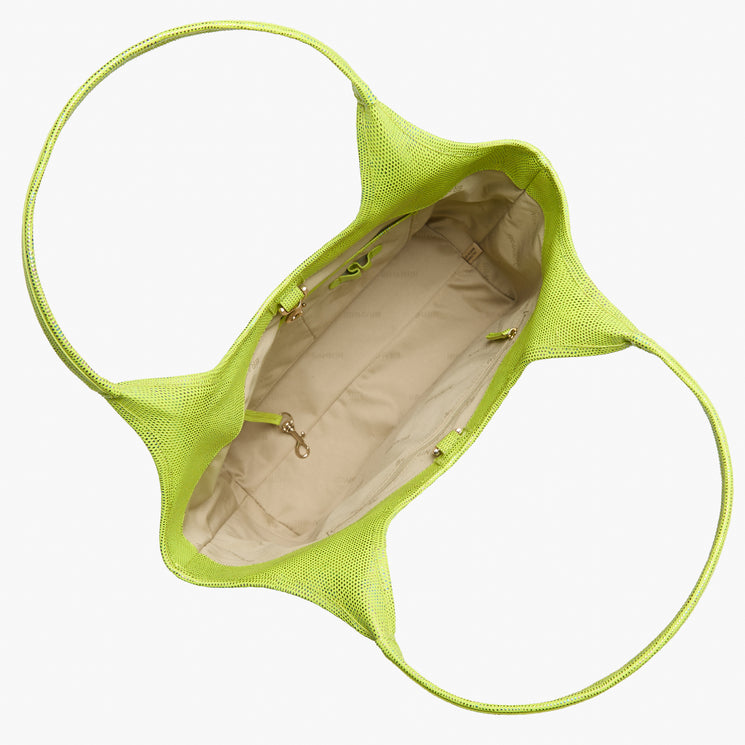 Lime Brahmin Luxe Leisure	Melora Tote Open Top View