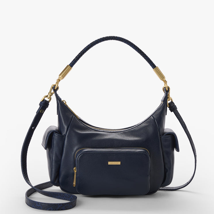 Navy Studio Corinne Front View with Strap 
