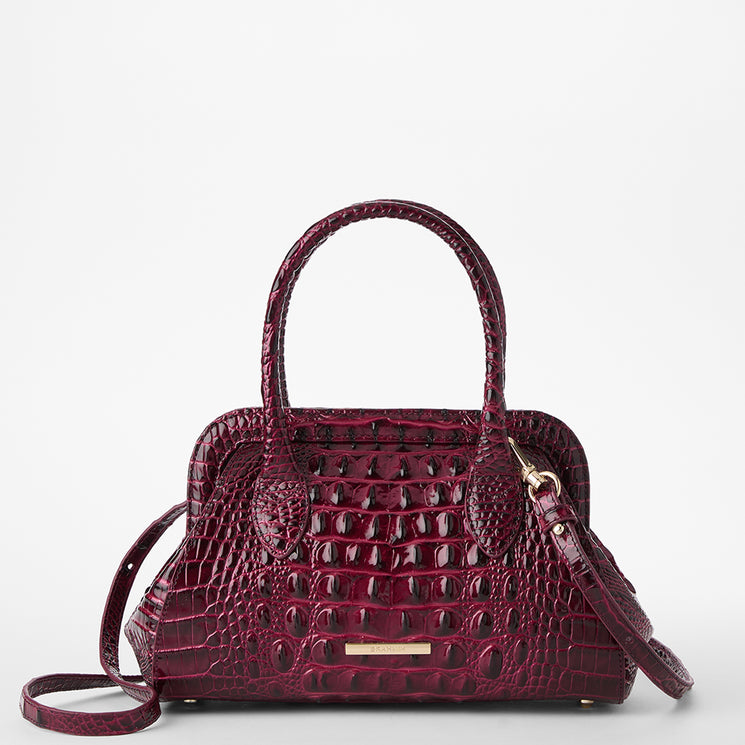 Cherry Lacquer Melbourne Mika Front View with Strap 