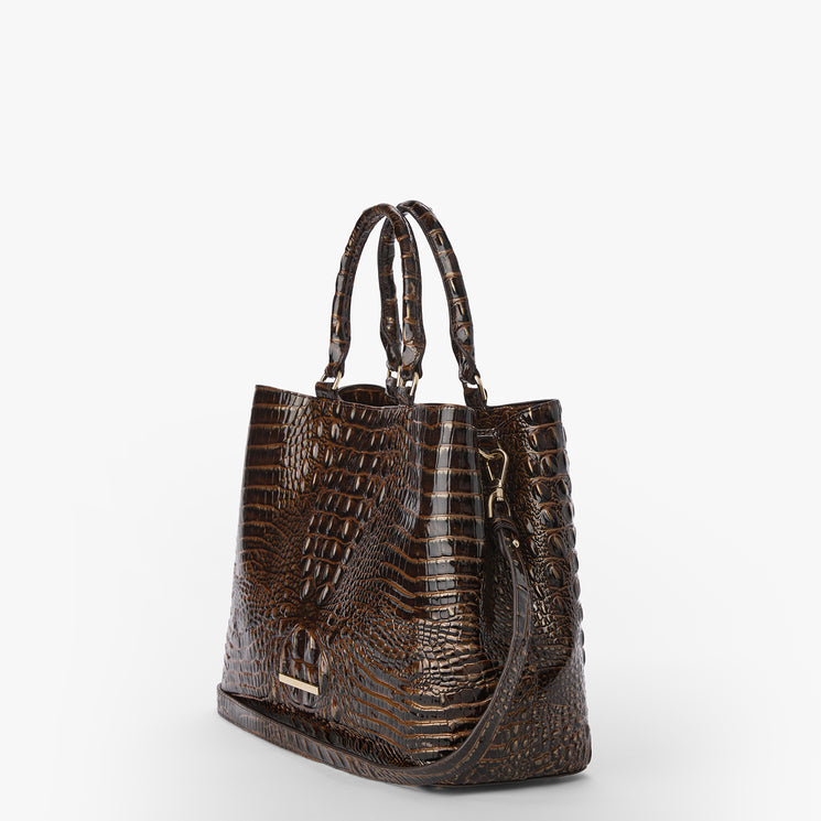 Chocolate Melbourne Denise Side View with Strap 
