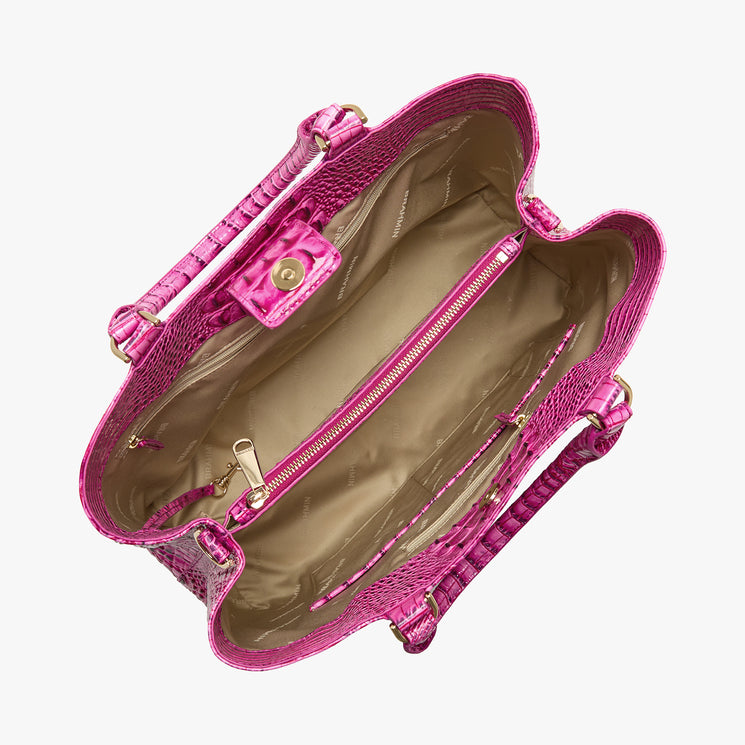 Electric Fuchsia Melbourne	Denise Satchel Open Top View