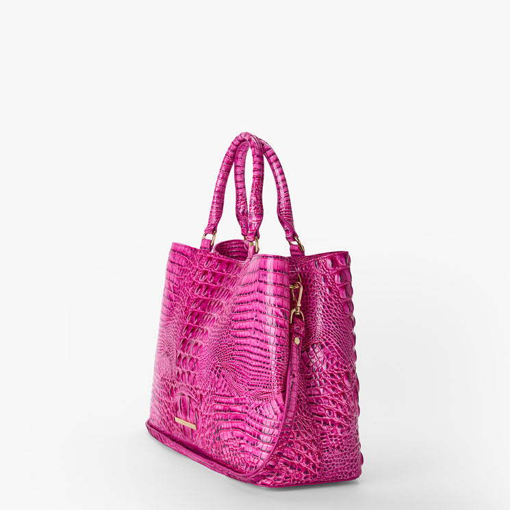 Electric Fuchsia Melbourne	Denise Satchel Side View