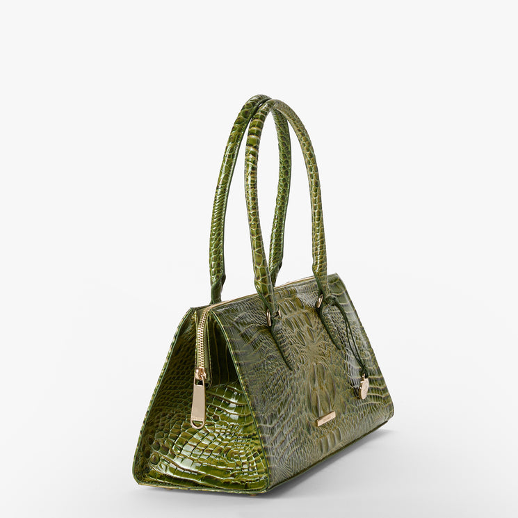 Olive Ombre Melbourne Sophia Satchel Side View